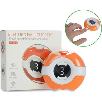 Elektrický zastřihovač nehtů, oranžový
