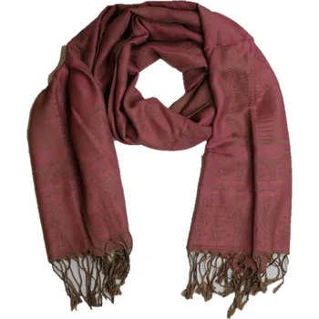 Šátek Šál Pašmína - tmavě růžový