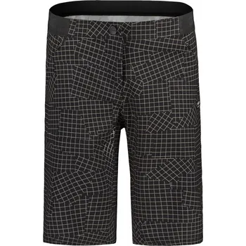 Cyklistické oblečení dámské volné kraťasy Maloja AnemonaM. Printed deep black grid L