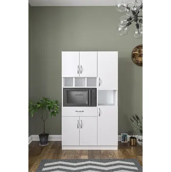 Kuchyňská linka Multifunkční skříň ROIRO 105 cm, lamino matná bílá