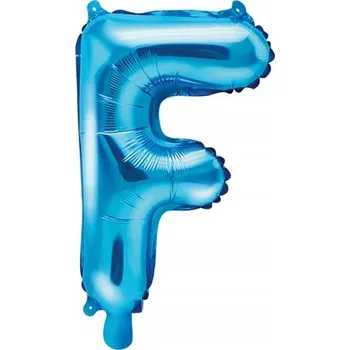 Balónek Balónek Písmeno F Narozeniny Modrý 40 cm