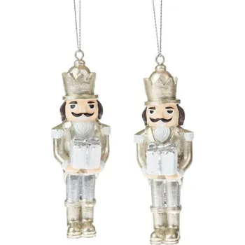 Casa de Engel Závěsný louskáček s dárkem - polyresin - sada 2ks