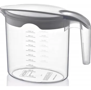 Plastová džbán na nápoje 1 l s víkem, měrkou a uchem Orion