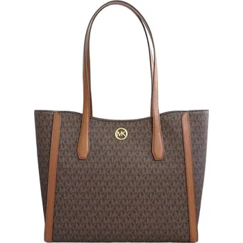 Kabelka Michael Kors shopper kabelka Leida logo hnědá