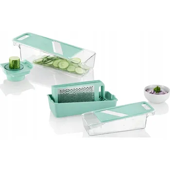 Kráječ zeleniny Univerzální multifunkční struhadlo se 4 nástavci a boxem, vhodné do myčky