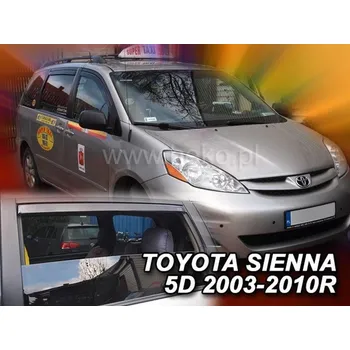 Plexi ofuk oken Ofuky Toyota Sienna II XL20, 2003 - 2010, komplet, 5 dveří