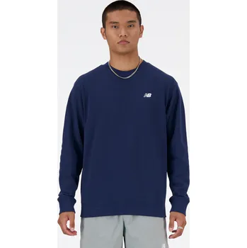 Pánská móda Pánská mikina New Balance MT41507NNY – tmavomodrá