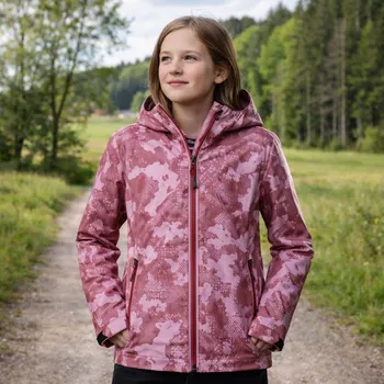 Dívčí softshellová bunda Killtec 205 růžová 152