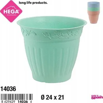 Květináč Elegantní Kulatý Květináč 24 cm se Vzorem