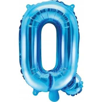 Balónek Fóliový balónek 35 cm, Písmeno Q modré, narozeniny