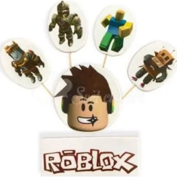 Jedlá dekorace na dort K Decor Cukrová dekorace na dort sada Róblox