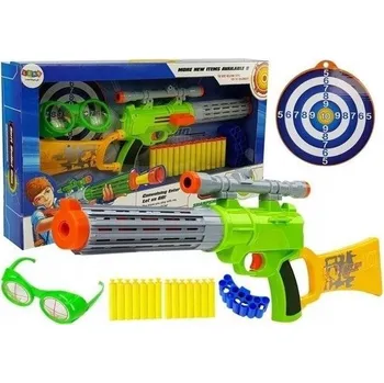 Dětská zbraň Chlapecké HRAČKY Zbraň Pro Děti Pistole s Terčem ZELENÁ Mega