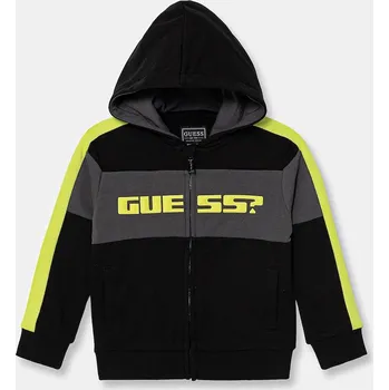Chlapecká mikina Dětská bavlněná mikina Guess N6RQ02.KA6R4.PPY2 černá 99X, vel. 118-122