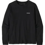 Dámské tričko Patagonia LONG-SLEEVED P-6 LOGO RESPONSIBILI-TEE - černá XL