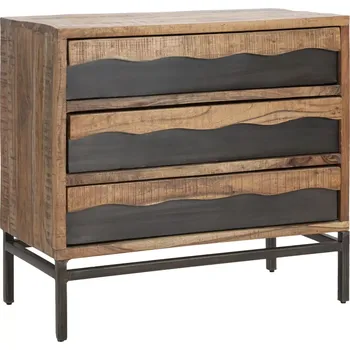 Komoda Komoda Yellowstone 80 cm z masivu hnědá/černá