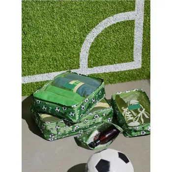 Příslušenství k zavazadlu Sinsay - Sada organizérů do kufru s fotbalovým motivem - zelená - 409HJ-77X - 409HJ-77X-ONE