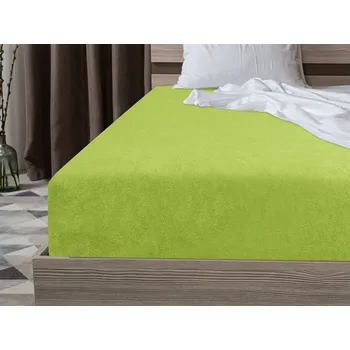 Bytový textil Froté prostěradlo EXCLUSIVE světle zelené 90 x 200 cm