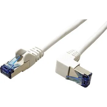 Kabel goobay S/FTP patchkabel kat. 6a, lomený konektor, 0,25m, bílý (51562) - 21.92.2417
