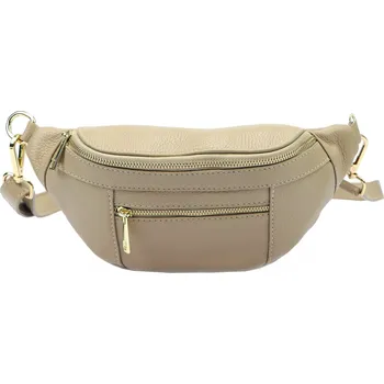 Outdoorové zavazadlo Dámská kožená ledvinka Luka 20-072 béžová