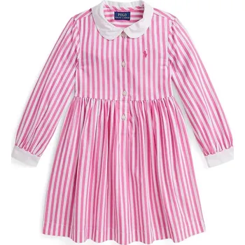 Dámské oblečení Dětské bavlněné šaty Polo Ralph Lauren 312A95899001 růžová 30X, vel. 109-116