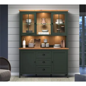 Komoda Stanton 220992104 Lamino Tmavě Zelená Dub Evoke