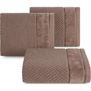 Bytový textil BAVLNĚNÝ RUČNÍK FRIDA 50X90 CM SVĚTLEHNĚDÁ