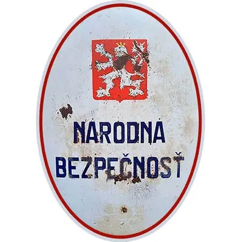 Plechová cedule Cedule Národná Bezpečnosť