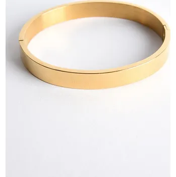 Náramek ZLATÝ PEVNÝ NÁRAMEK BANGLE PECA del SOL