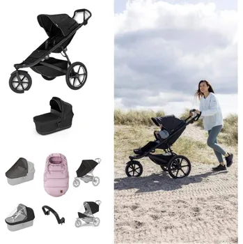 Kočárek THULE Urban Glide 3 Kočárek od narození Set E - Black/Pink