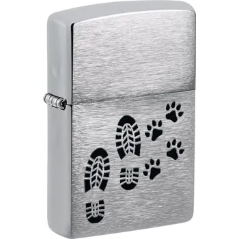 Volný čas Footprints Design Zippo zapalovač 21971 +možnost gravírování s návrhem on-line