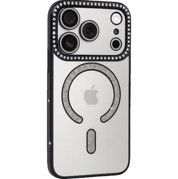 Pouzdro na mobilní telefon Zadní kryt Bling Magsafe pro iPhone 17 Pro Max black