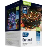 COLORWAY LED řetěz/ vnitřní / 100 LED / délka 10m / více barevný/ 8 funkcí/ napájení USB