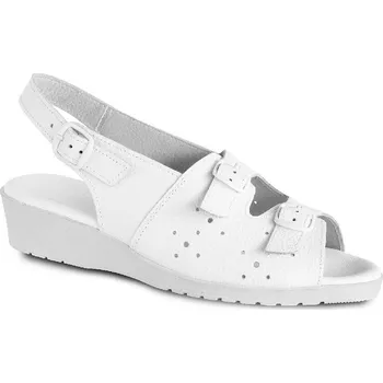 Pracovní obuv 980010 sandál dámský kožený bílý