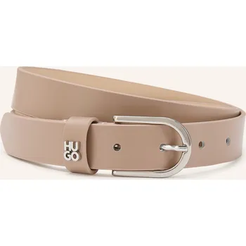 Módní doplněk Hugo Dámský Kožený Opasek Zoey, béžová / stříbrná, 85