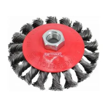 AWTools kroucený kónický kartáč 125mm M14 (AW55137)