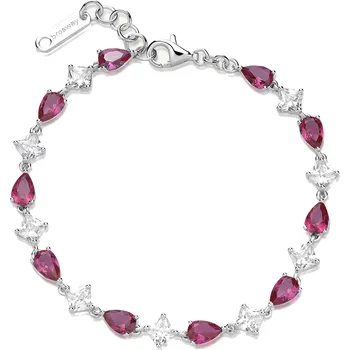Módní doplněk Brosway Oslnivý stříbrný náramek se zirkony Fancy Passion Ruby FPR113 + 2 měsíce na vrácení zboží