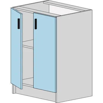 Kuchyňská skříňka Slevadoma Spodní skříňka T-60-N Barva dvířek: beton, Barva korpusu: beton