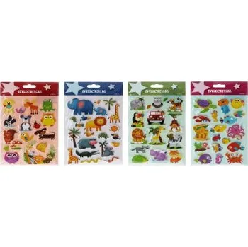 Samolepící dekorace Wiky Nálepky zvířata 14x25cm Barvy: červená