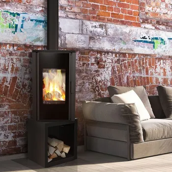 Krbová kamna KRATKI Kamna KOZA ENYO FLAT 01 - otočná