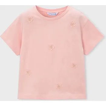 Chlapecké tričko Dětské bavlněné tričko Mayoral 3013.6H.Mini.PPY2 růžová 30X, vel. 104
