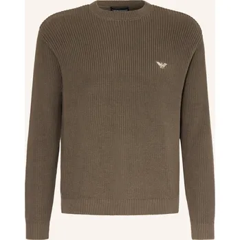 Pánské oblečení Emporio Armani Pánský Svetr, tmavě hnědá, XL