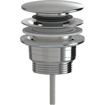 Odvodňovací žlab CERANO - Umyvadlová výpusť - 5/4“ click-clack - univerzální - plast - chrom