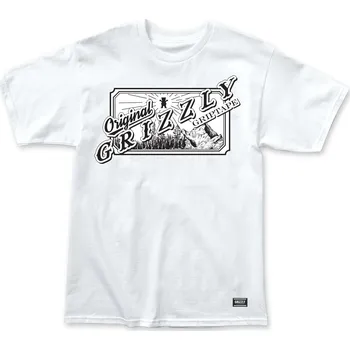 Pánské tričko GRIZZLY triko - Wild West Tee White (WHT) velikost: S