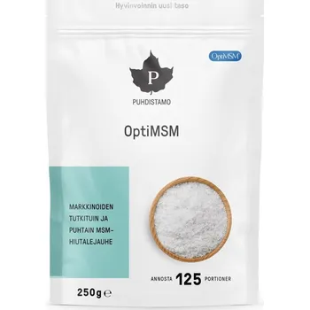 Přírodní produkt Puhdistamo OptiMSM 250g - DMT 2025/12 (datum minimální trvanlivosti)