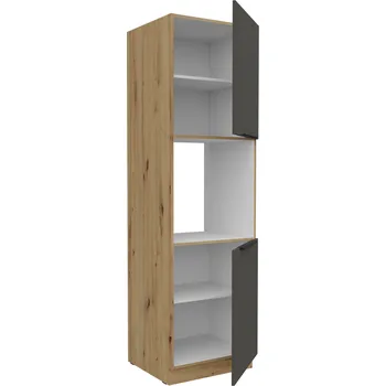 Kuchyňská skříňka Skříň na vestavnou troubu ve výšce, šíře 60 cm Dub artisan Grafit