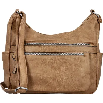 Kabelka Módní dámská koženková crossbody kabelka Mayra, khaki