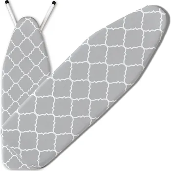 Praní a péče o prádlo Camerazar Silný šedý vzorovaný potah na žehlicí prkno 120x38 cm