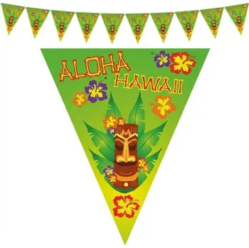 Plastová girlanda vlajková Havaj Aloha 5 m