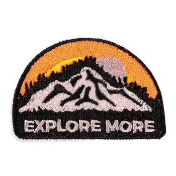 Nášivka Nažehlovací nášivka - EXPLORE MORE (6,8 x 4,6 cm)