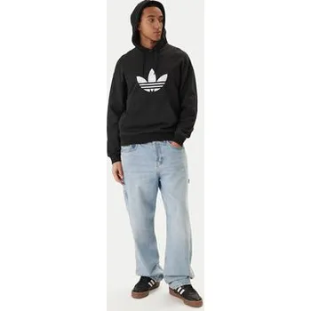 Dámská mikina adidas Mikina adicolor Trefoil KE0877 Černá Loose Fit M